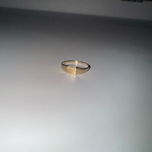 14k Solid Gold Signet Ring Size 7.5